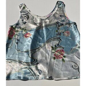 OSCAR De La Women’s Wrap Blouse Brown Sz M Renta Floral Travel Y2K